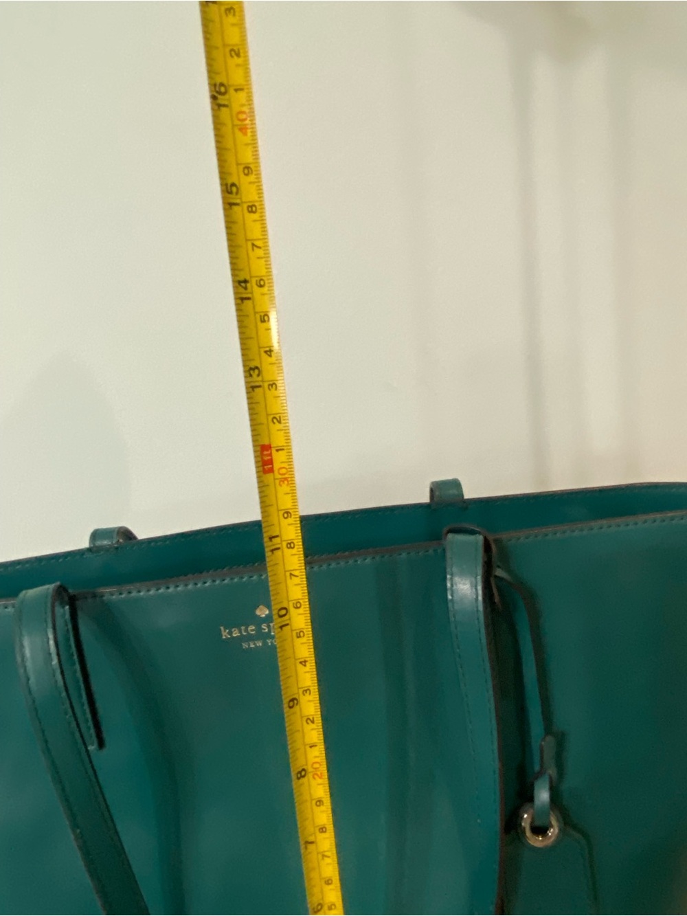 kate spade Teal Green Leather Tote Bag - Picture 11 of 11